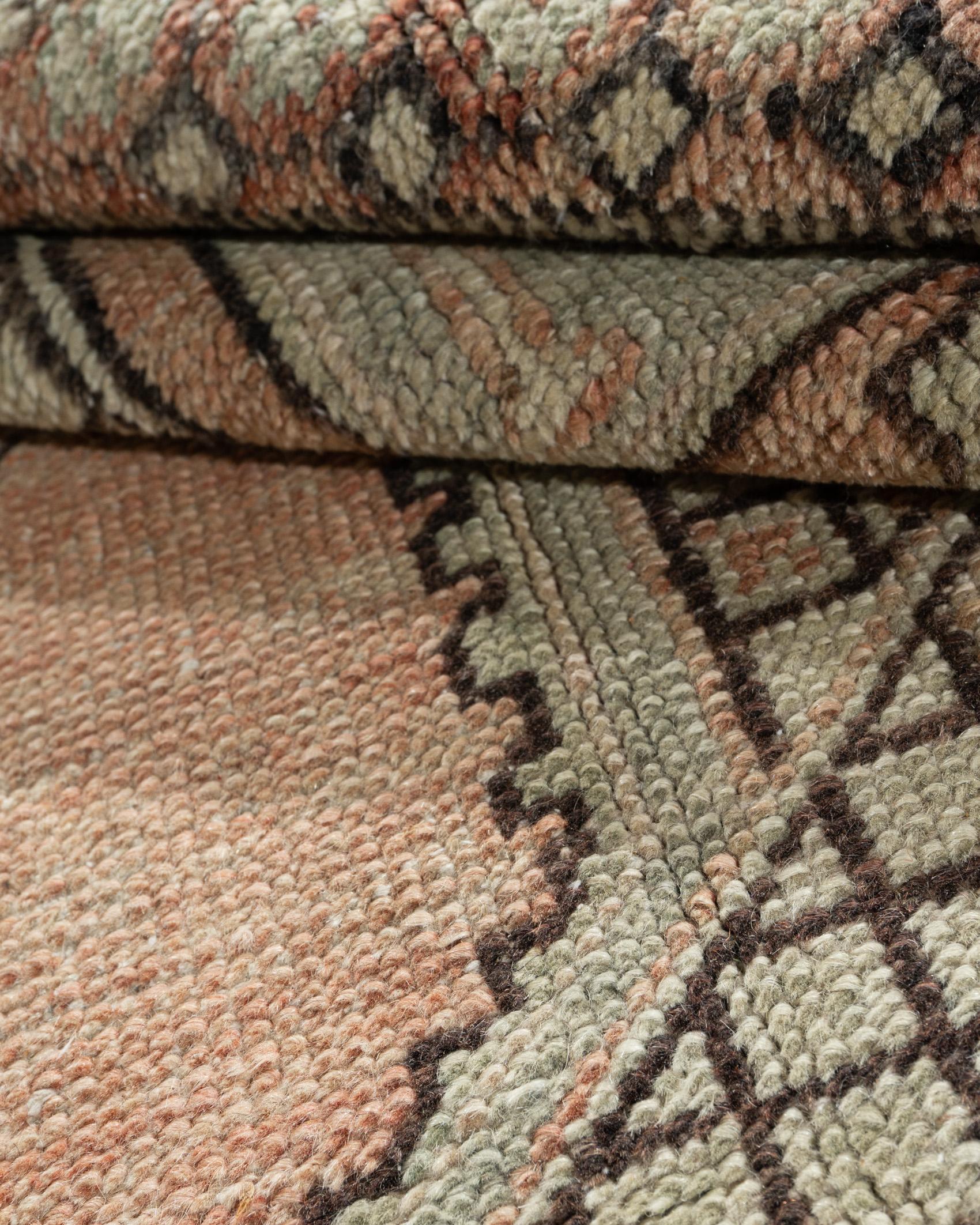 Tessuto a mano Tappeto vintage turco Oushak, 3'7 X 5'8 in vendita