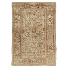 Vintage Circa 1940 Turkish Oushak Wool Area Hand Knotted Rug 4'1 x 6'