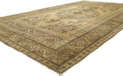 Vintage Turkish Oushak Gallery Rug with Modern Style