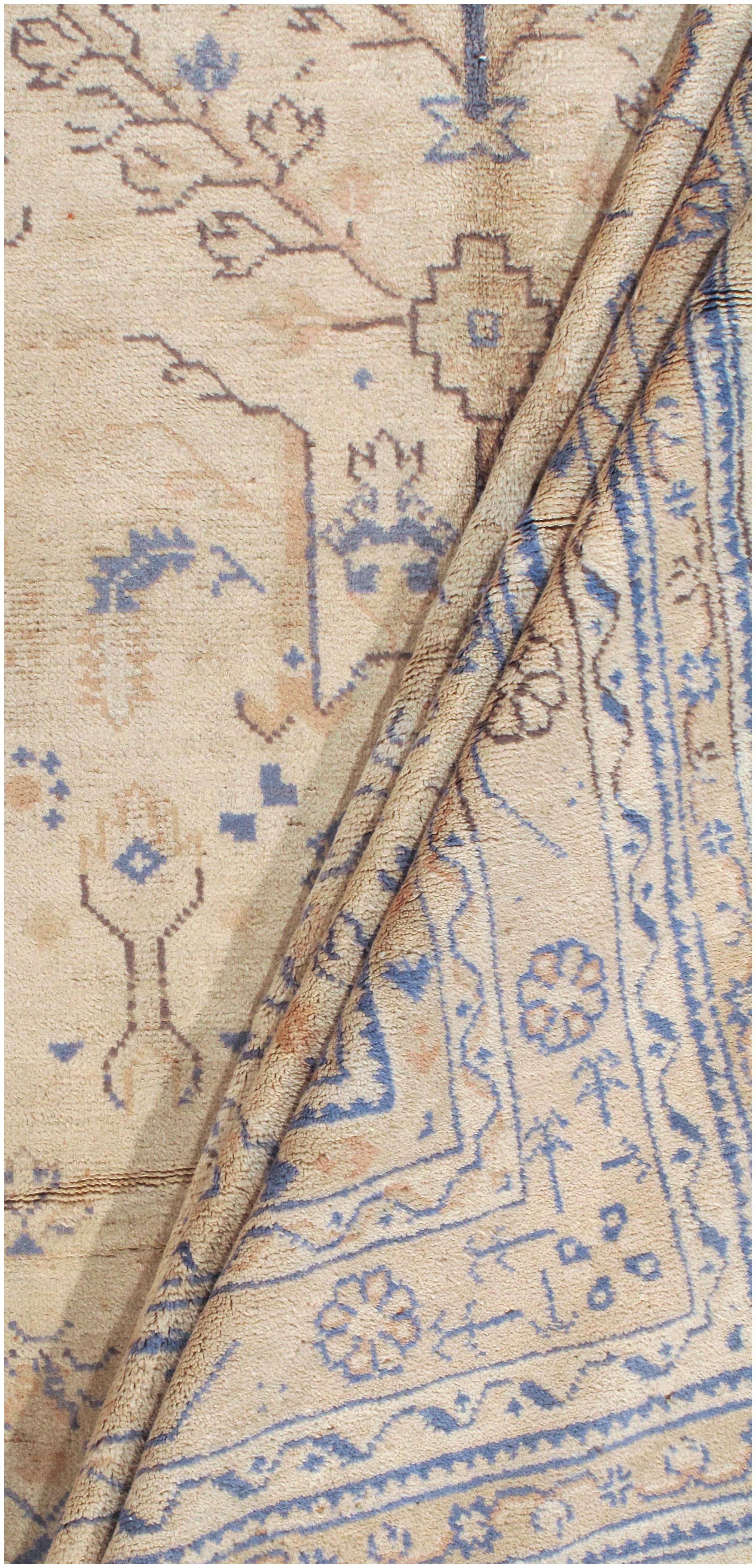Türkischer Oushak-Teppich, Vintage  9'8 x 14'10 im Angebot 4
