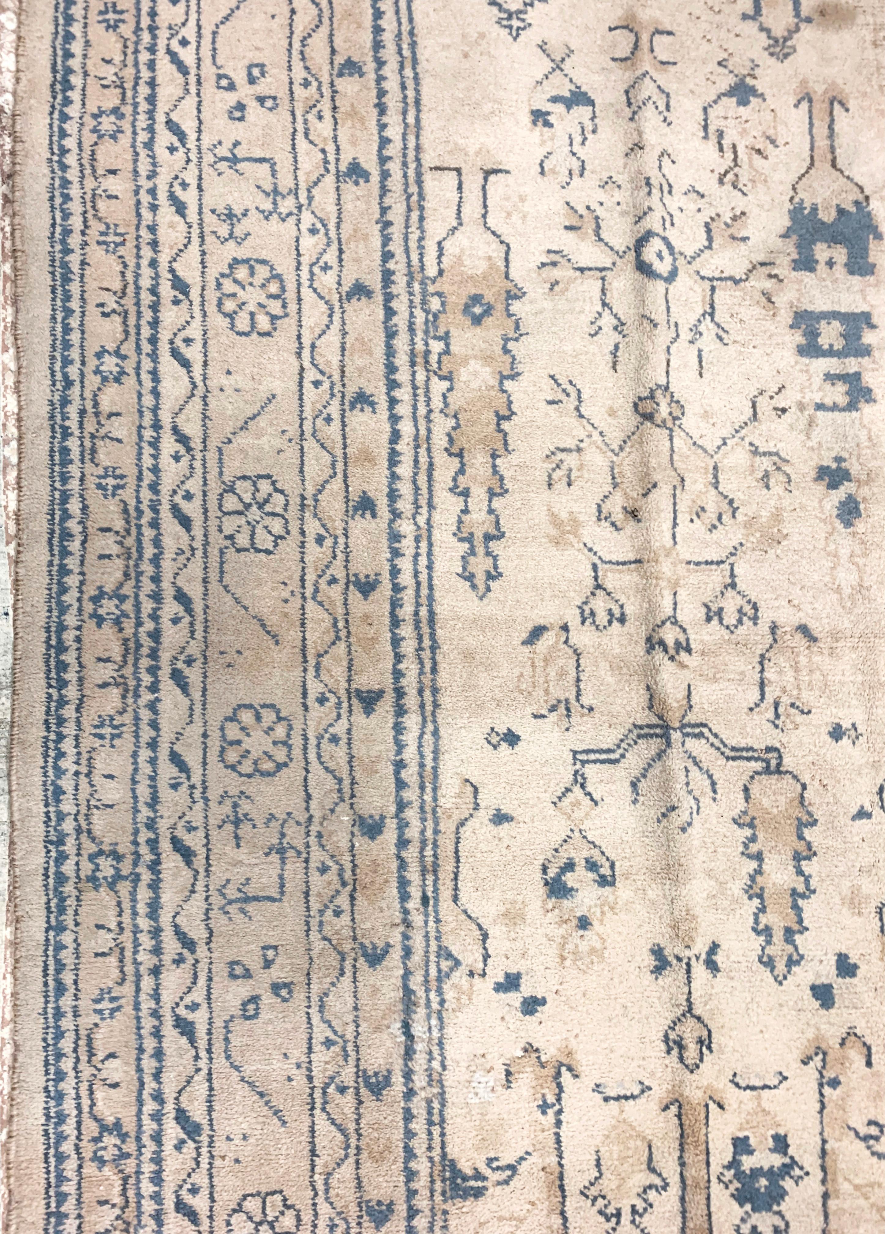 Vintage Turkish Oushak Carpet  9'8 x 14'10 For Sale 8