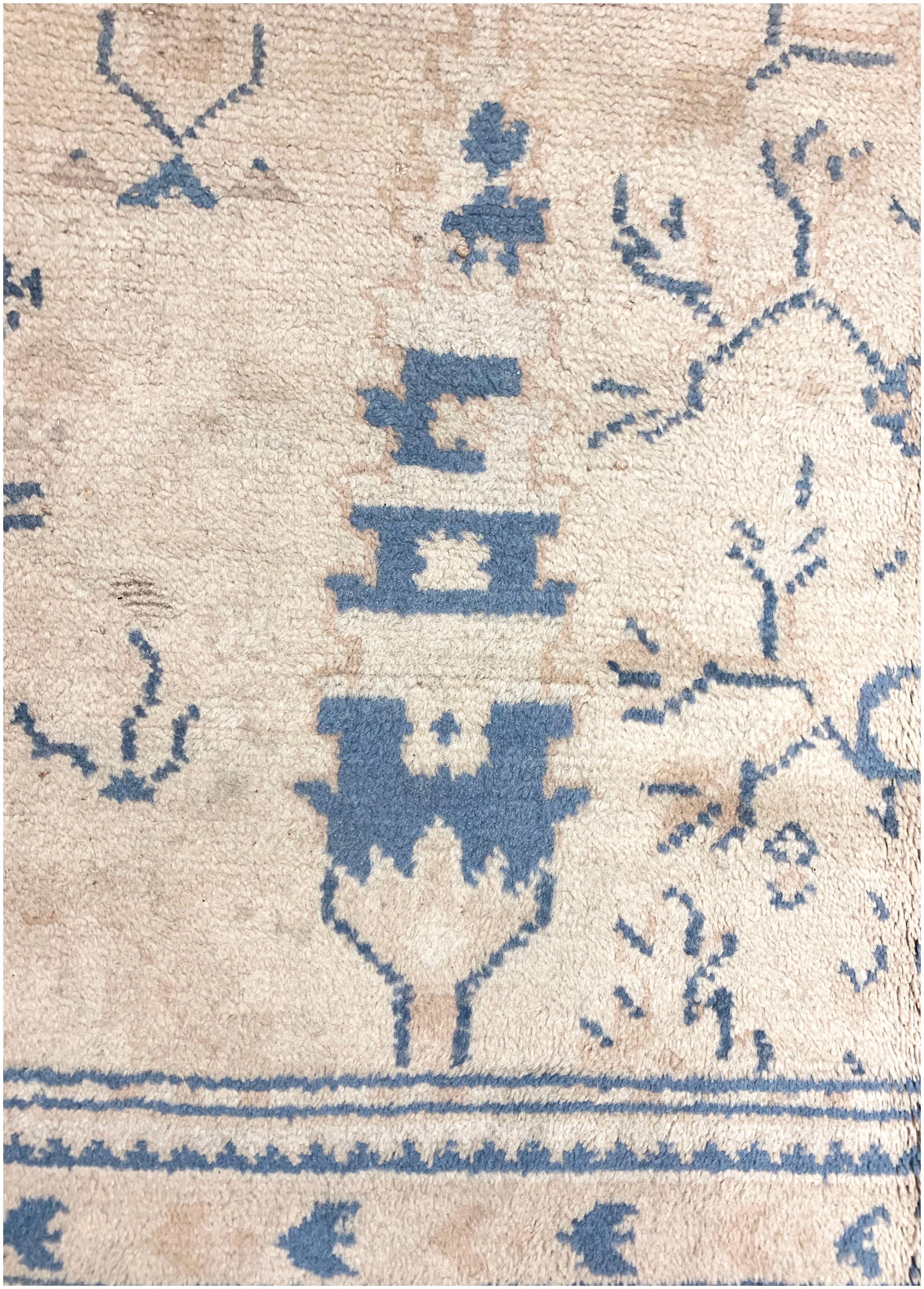 Vintage Turkish Oushak Carpet  9'8 x 14'10 For Sale 11