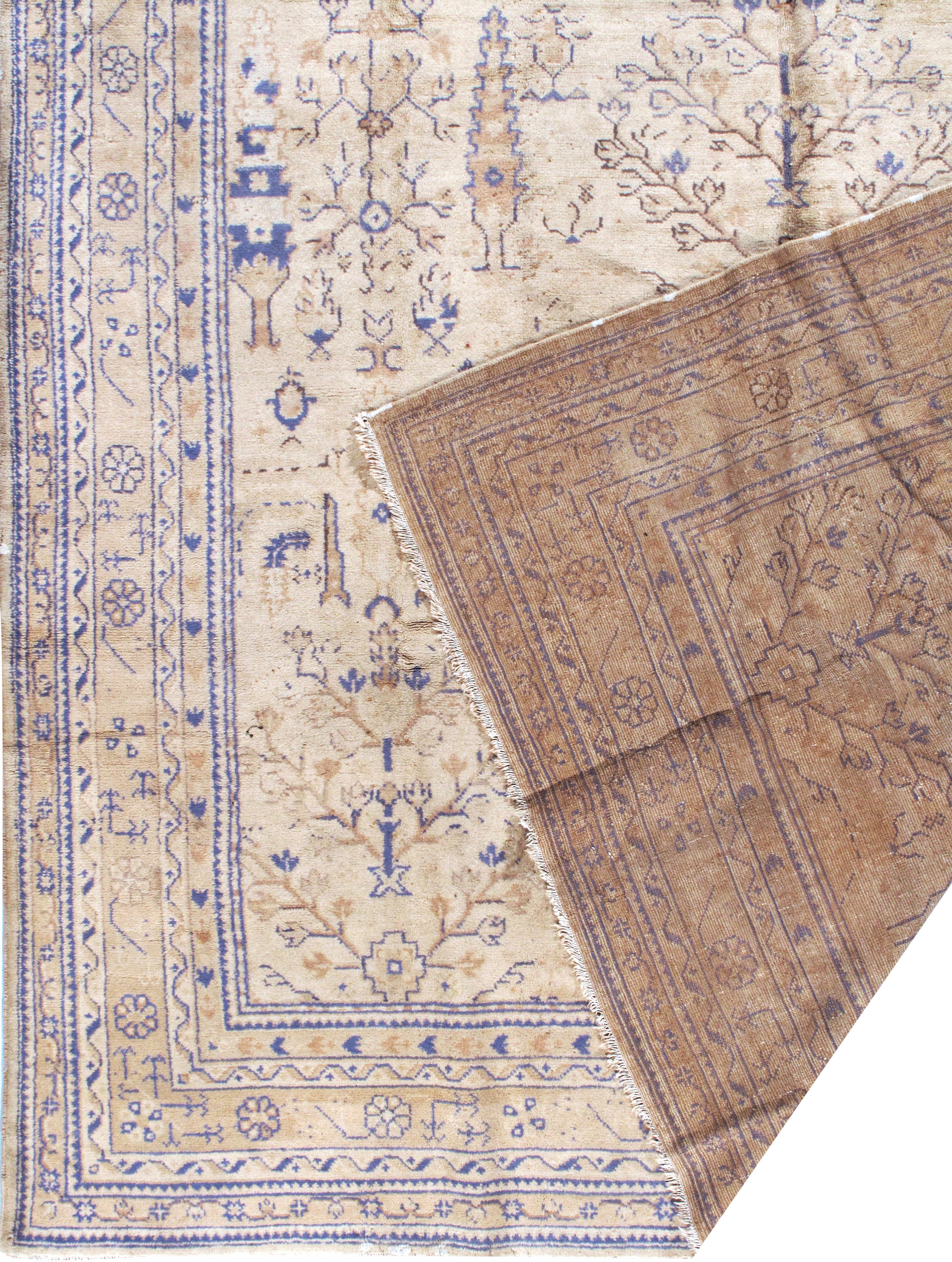 Türkischer Oushak-Teppich, Vintage  9'8 x 14'10 im Angebot 3