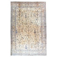 Vintage Turkish Oushak Carpet  9'8 x 14'10