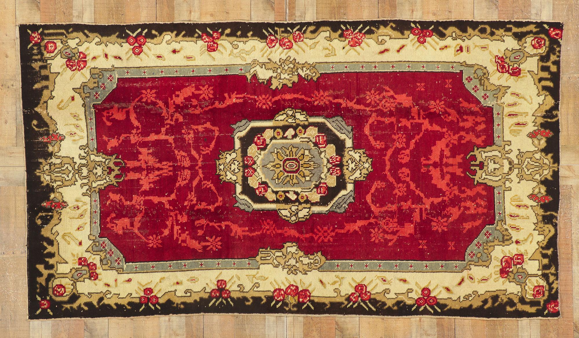 Tappeto turco Oushak vintage in vendita 3