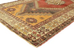 Vintage Turkish Oushak Carpet