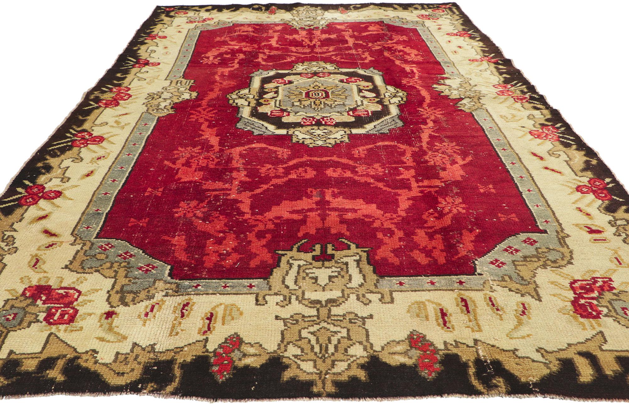 XX secolo Tappeto turco Oushak vintage in vendita