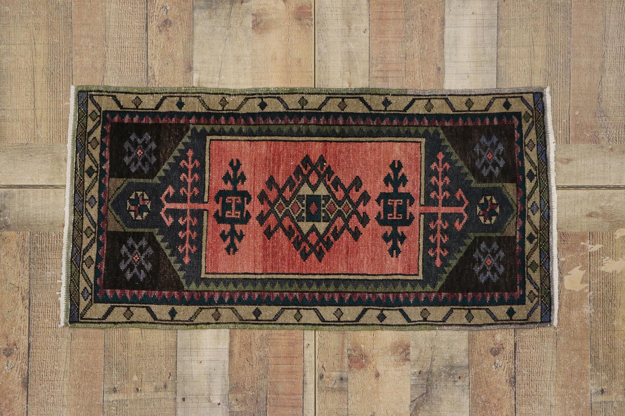 Türkischer Oushak-Teppich, Vintage im Angebot 2