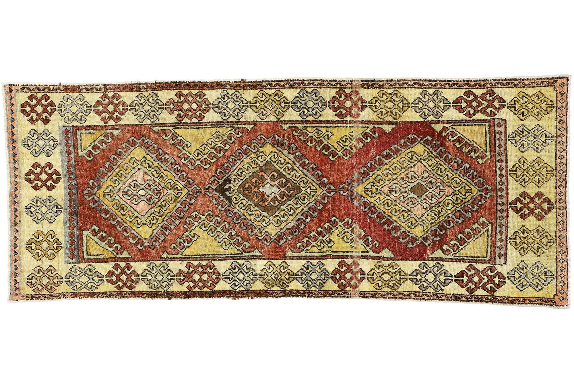 Vintage Turkish Oushak Carpet For Sale 2