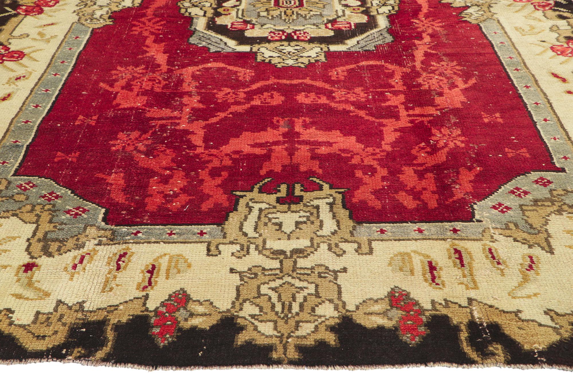 Tappeto turco Oushak vintage in vendita 1