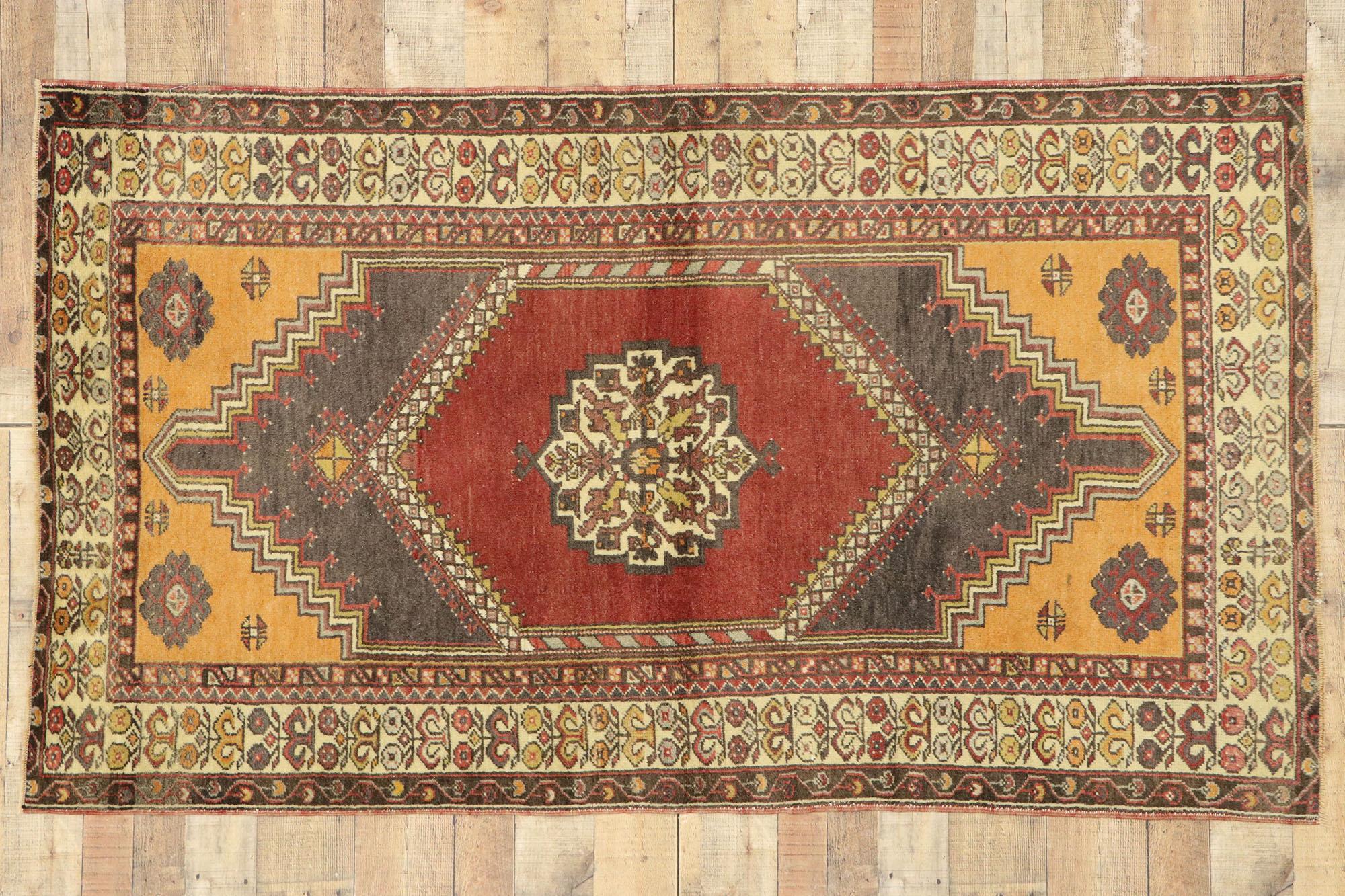 Tapis turc Oushak vintage en vente 1