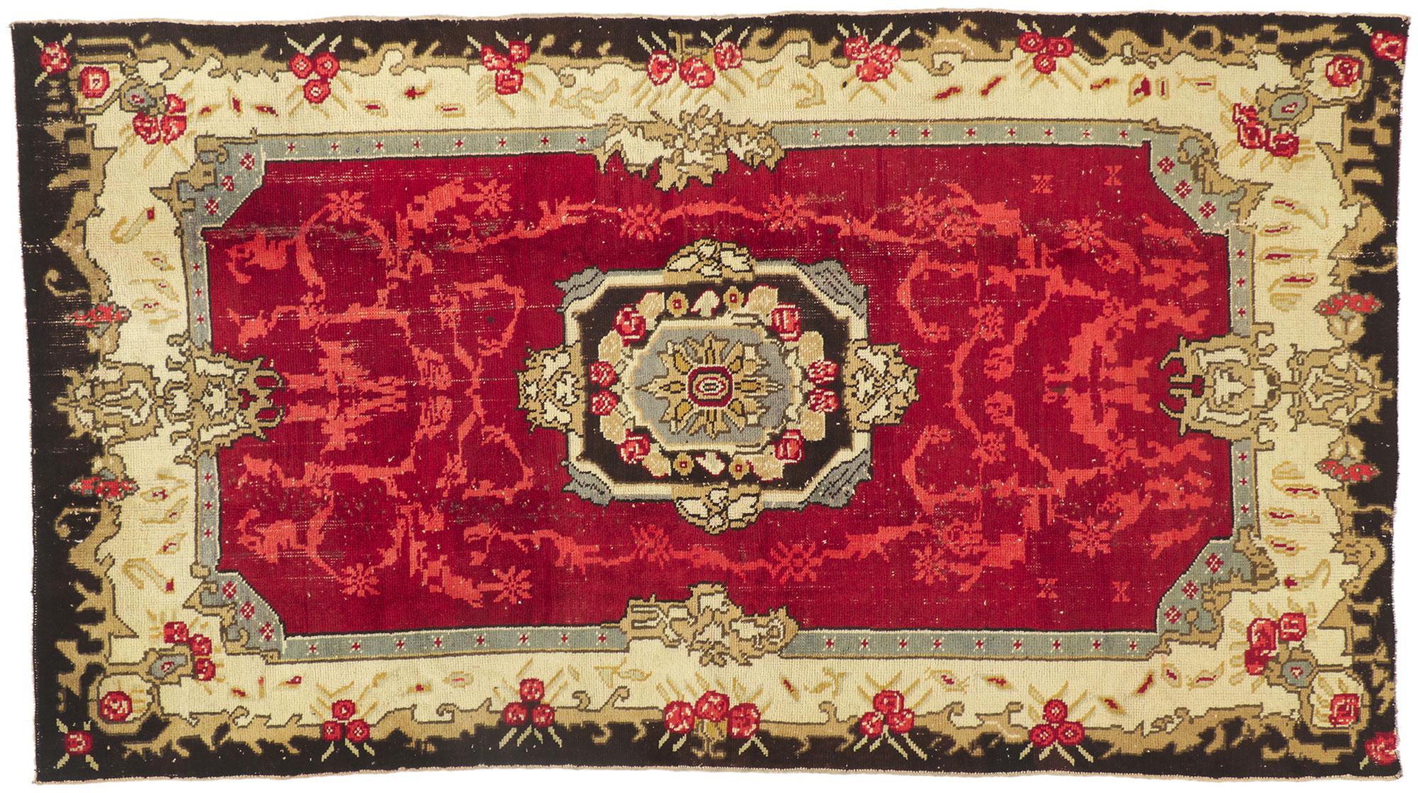 Tappeto turco Oushak vintage in vendita 2