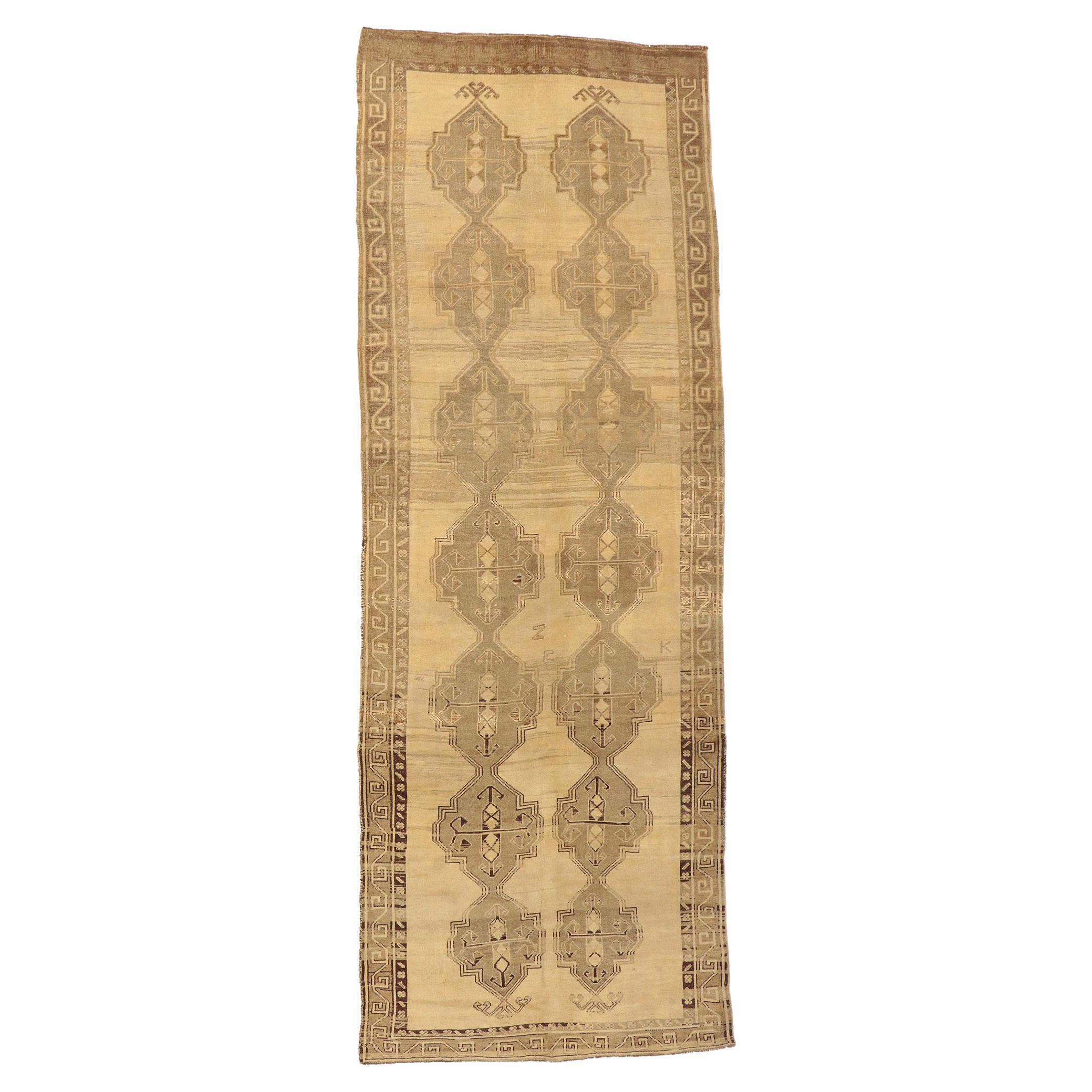 Vintage Turkish Oushak Carpet