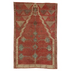 Alfombra turca Oushak de 1940 de estilo tradicional