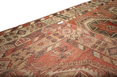 Vintage Turkish Oushak Carpet Runner Gallery Rug, Wide Hallway Runner