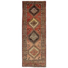 Vintage Turkish Oushak Carpet Runner with Modern Style