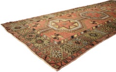 1950's Turkish Oushak Carpet with Modern Tribal Style