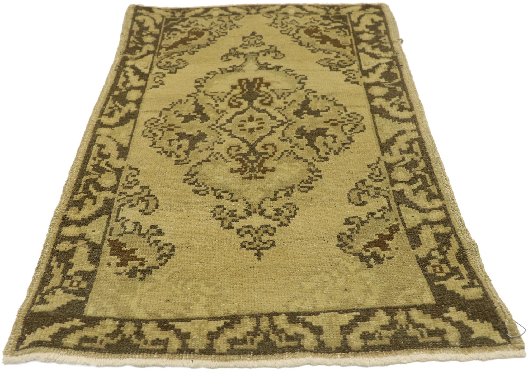 Turc Tapis turc vintage Oushak, l'attrait intemporel rencontre la durabilité élégante en vente