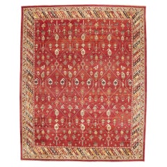 Vintage Turkish Oushak Carpet with Modern Style