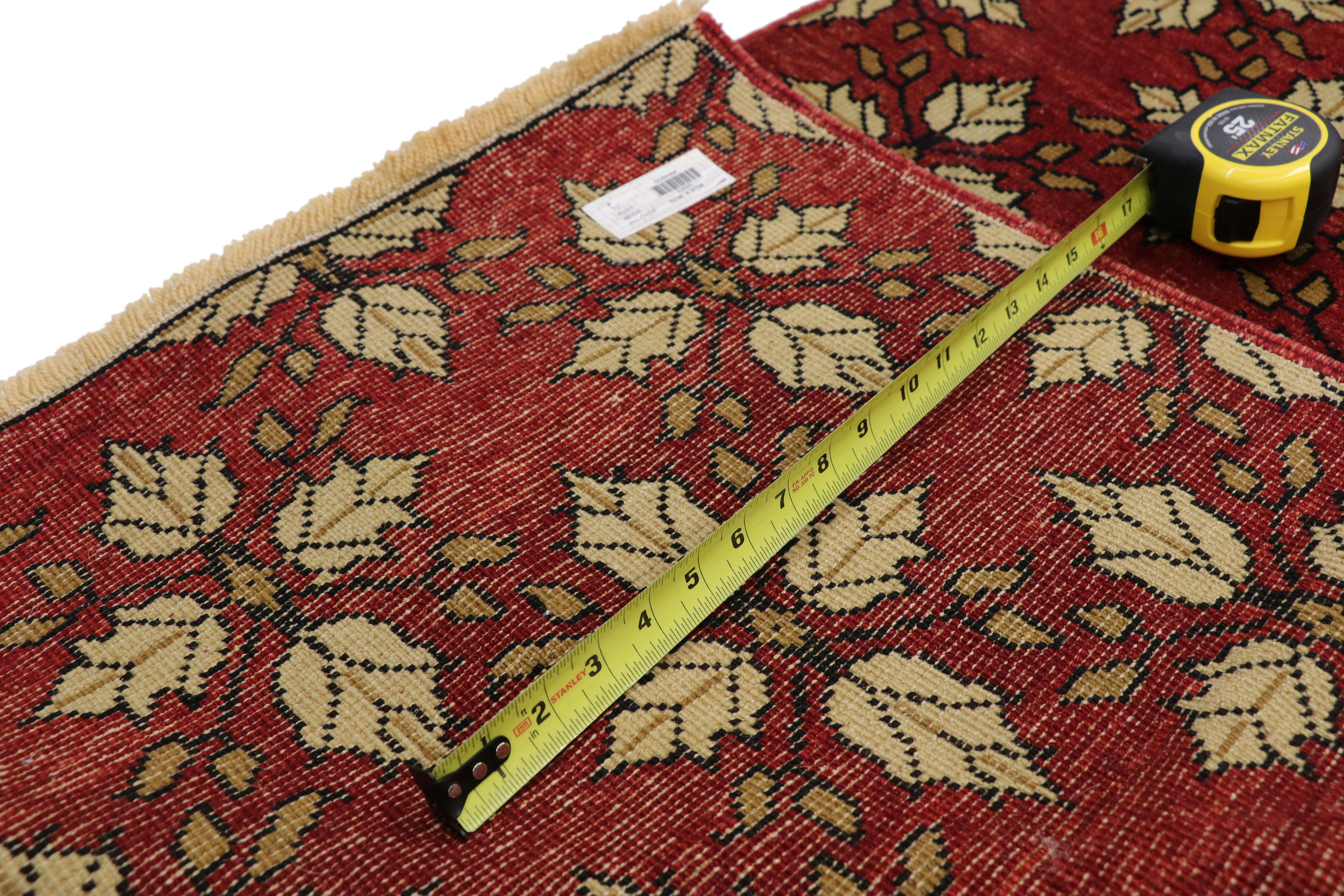 20th Century Vintage Turkish Oushak Runner, Extra-Long Hallway Rug For Sale