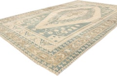 Vintage Green Turkish Oushak Rug