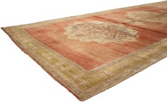 1950's Turkish Oushak Carpet with Traditional Style