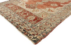 Vintage Turkish Oushak Gallery Rug with Rustic Spanish Colonial Style