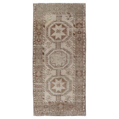 Vintage Turkish Oushak Gallery Runner with Warm Earth Tones  5
 x 11
10