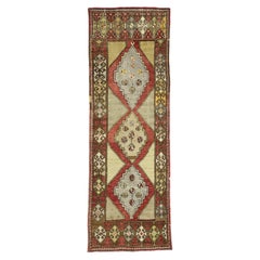 The Anatolian Empress: A Vintage Turkish Oushak Masterpiece of Tribal Legacy