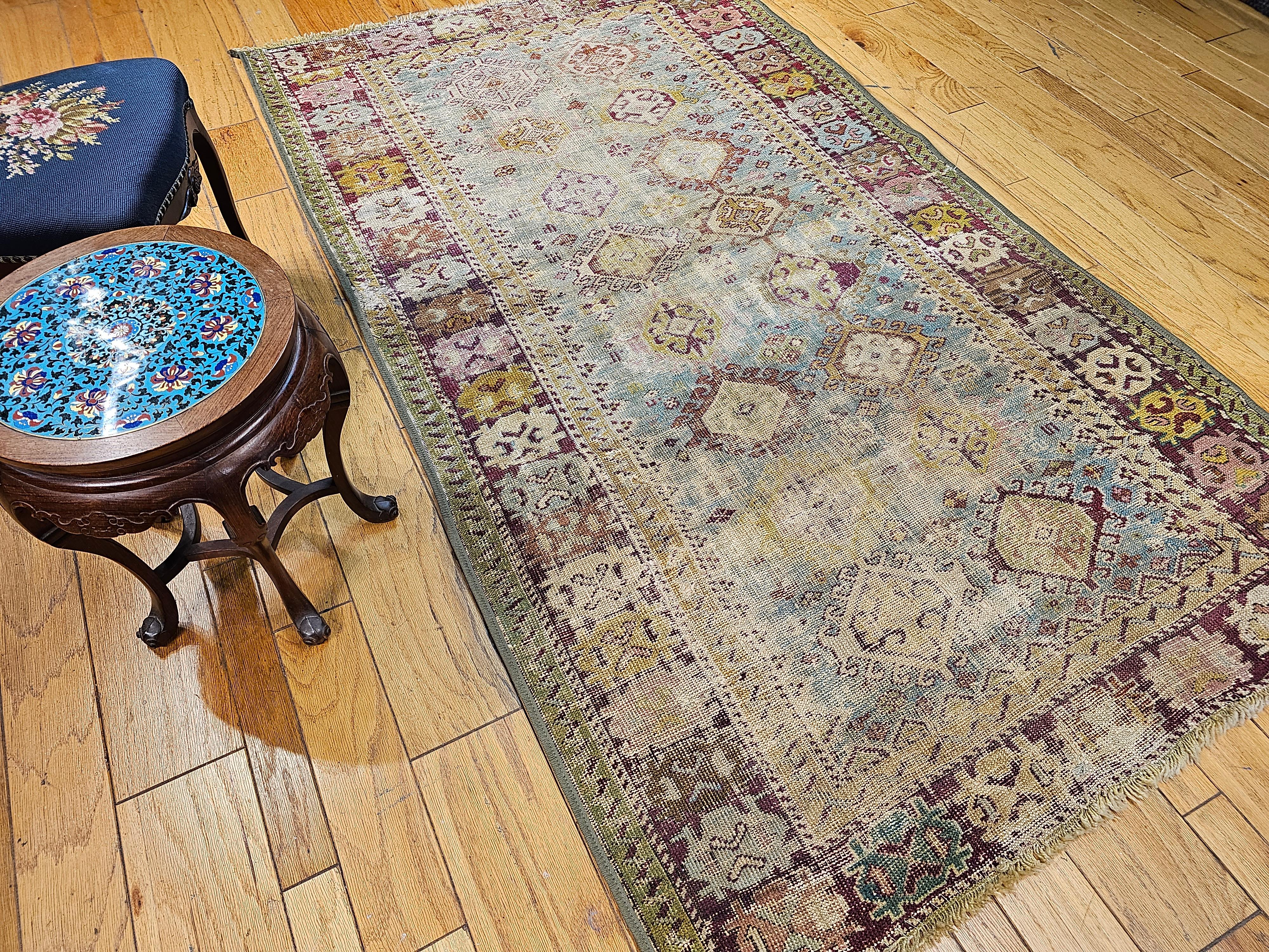 Vintage Caucasian Karabagh in Allover Geometric Pattern For Sale 3