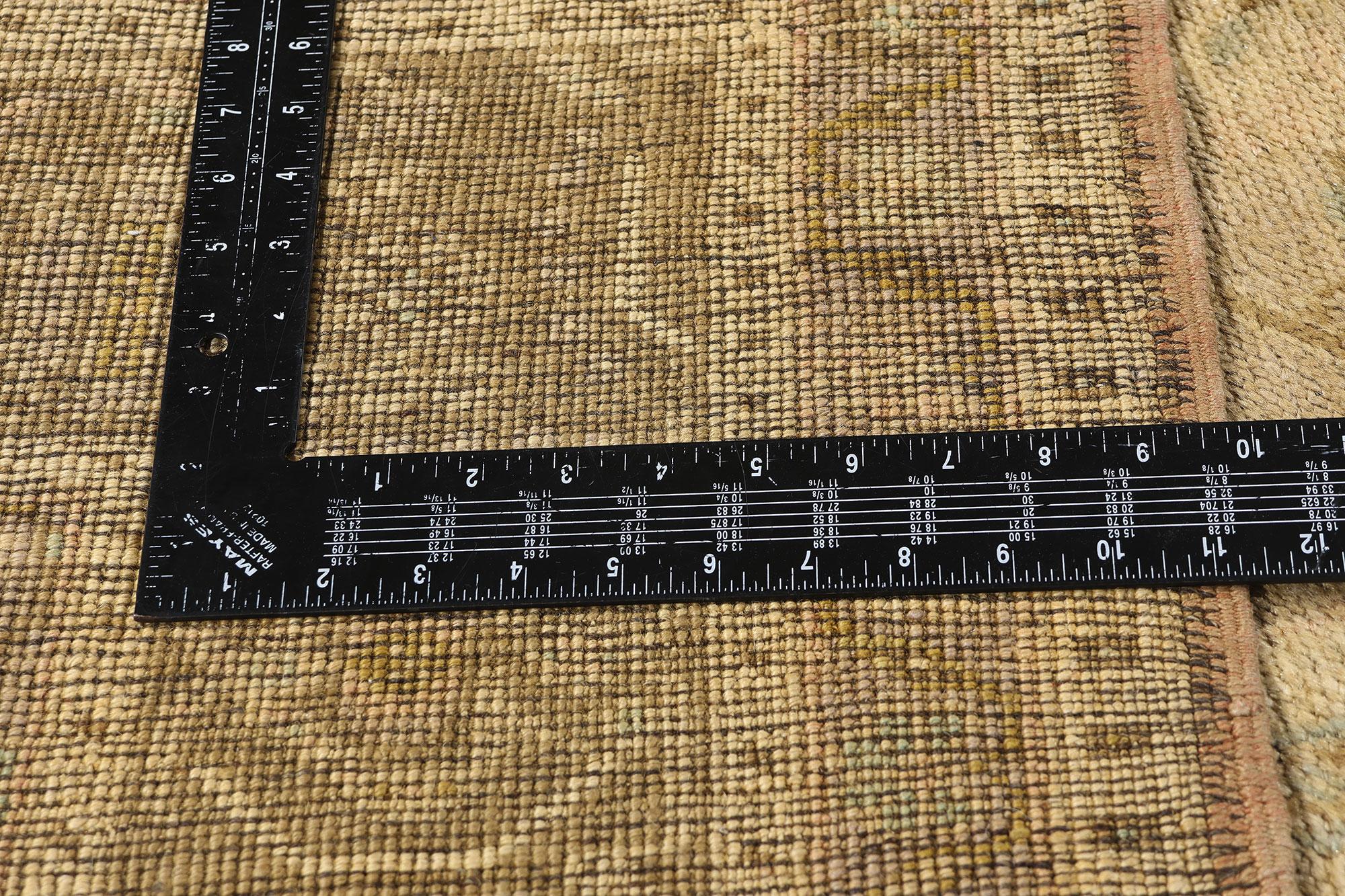 Wool 1960's Turkish Oushak Rug with Traditional Style For Sale