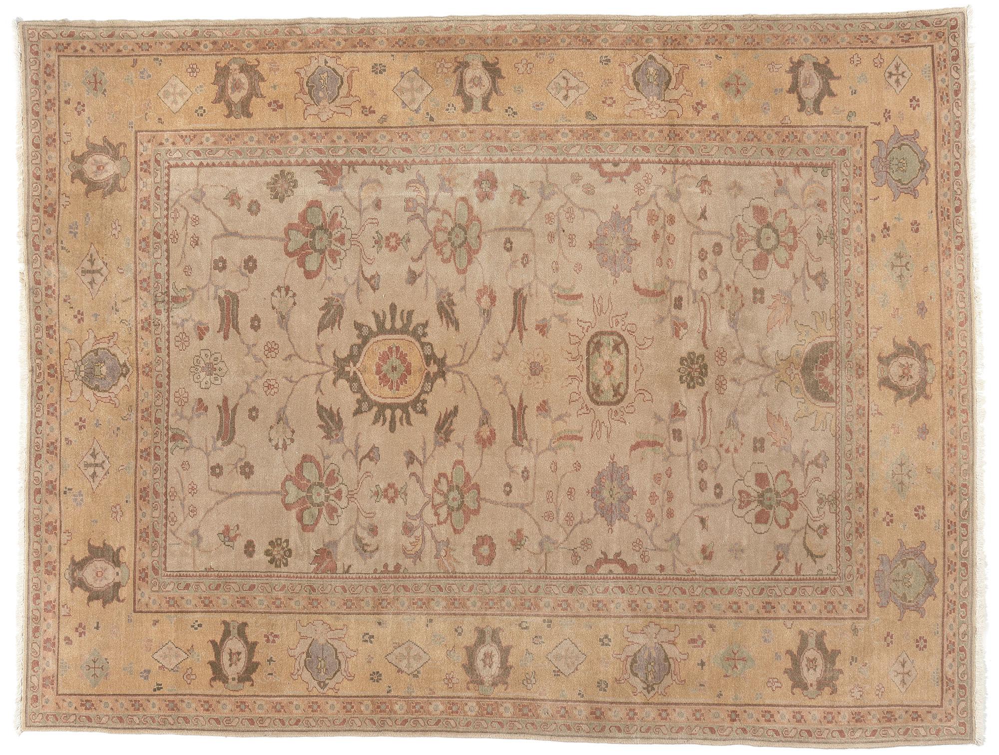 Vintage Turkish Oushak Rug, 08'00 x 10'05 For Sale 4
