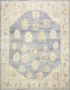 Vintage Turkish Oushak Rug - 10'7" x 13'11"