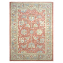 Vintage Turkish Oushak Rug - 11' x 14'11"