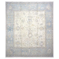 Vintage Turkish Oushak Rug - 12'10" x 14'8"