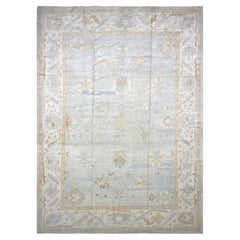Vintage Turkish Oushak Rug - 12'10" x 17'3"
