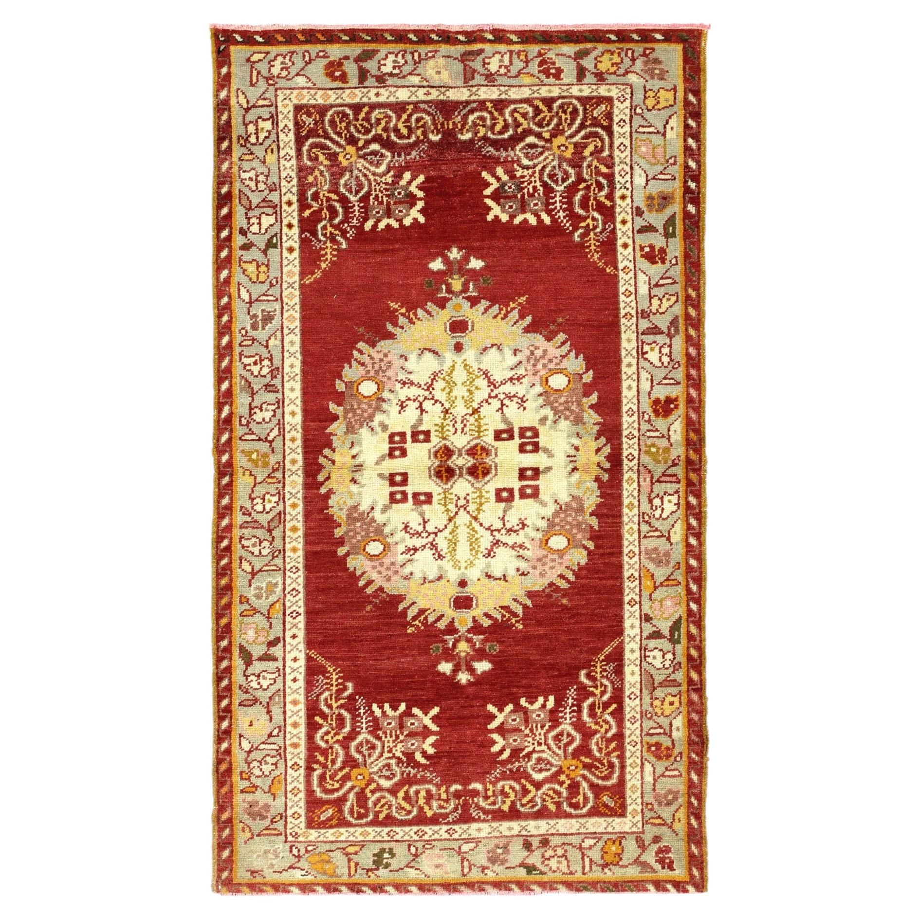 Tappeto Vintage Oushak - 2'11" x 5'1" in vendita