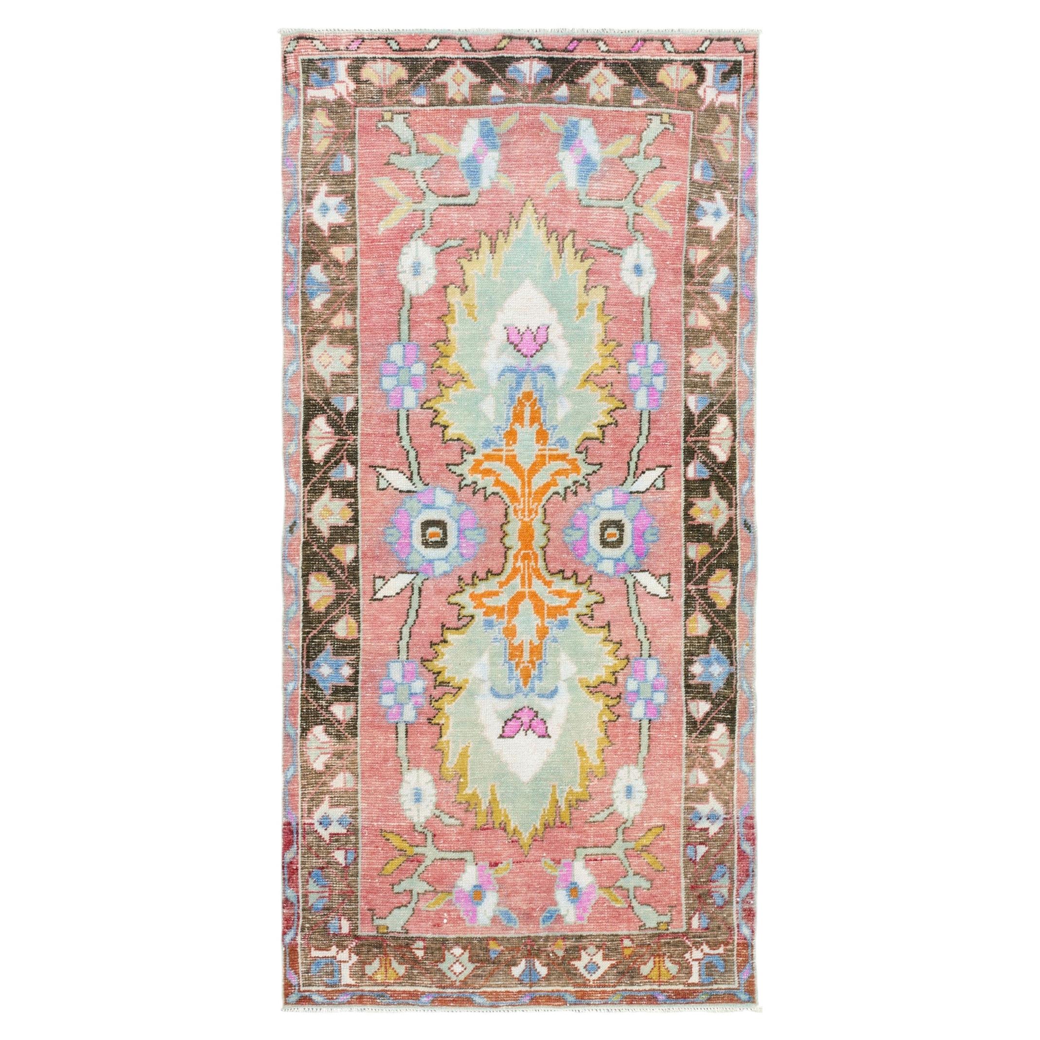 Vintage Turkish Oushak Rug - 2'11" x 5'10"
