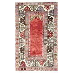 Tappeto Oushak turco d'epoca - 2'9" x 4'5"