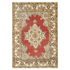 Vintage Turkish Oushak Rug - 3'10" x 5'5"