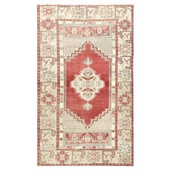 Vintage Turkish Oushak Rug - 3'2" x 5'1"