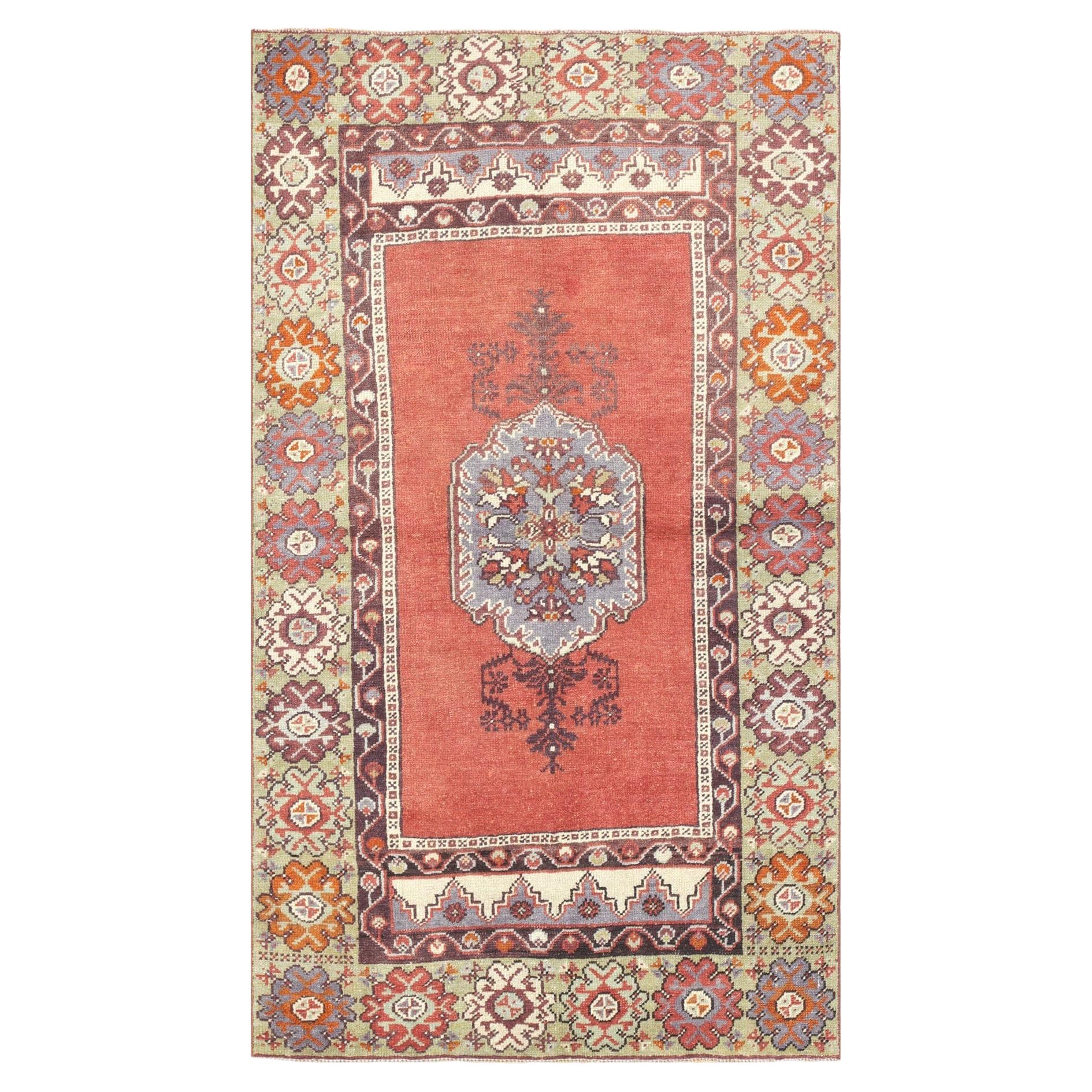 Vintage Türkisch Oushak Teppich - 3'2" x 5'7"