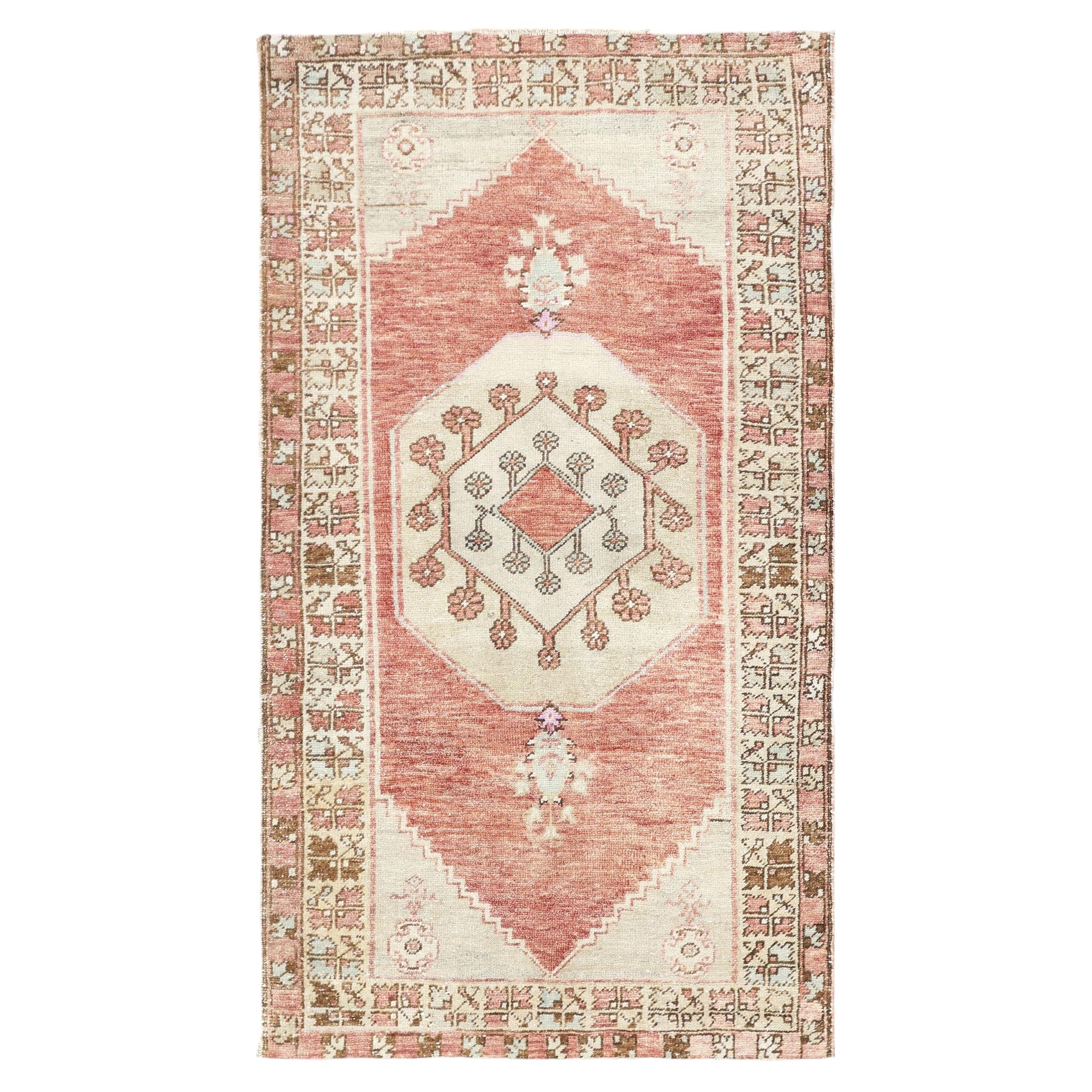 Vintage Turkish Oushak Rug - 3'2" x 5'7"
