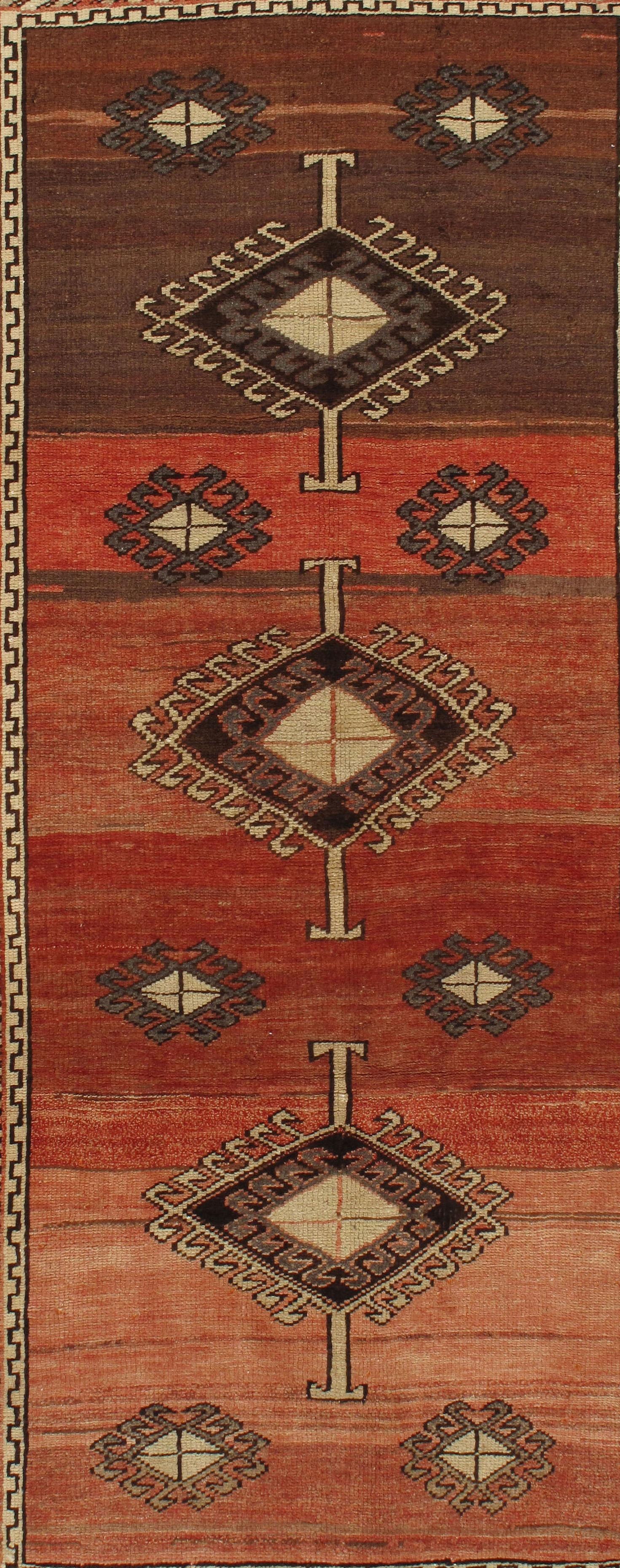 20th Century Vintage Turkish Oushak Rug 3'3 X 6'3 For Sale