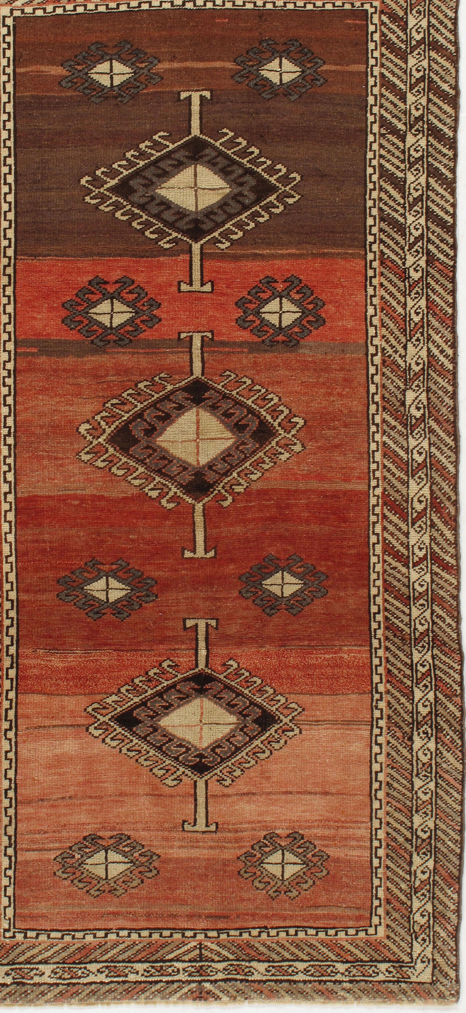 Vintage Turkish Oushak Rug 3'3 X 6'3 For Sale 2