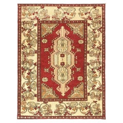 Vintage Turkish Oushak Rug - 3'6" x 4'10"