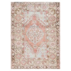 Vintage Turkish Oushak Rug - 3'7" x 4'10"
