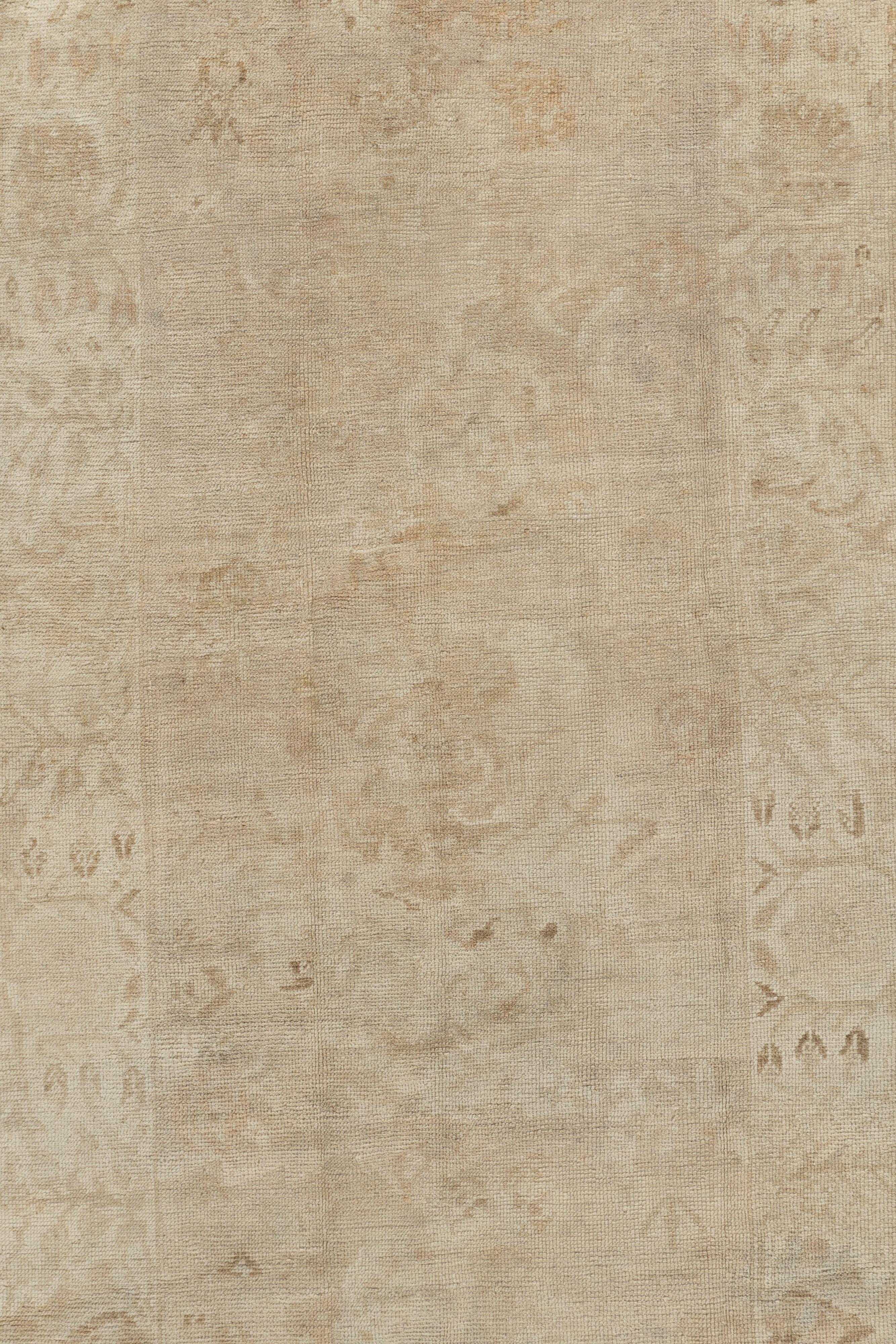 Vintage Turkish Oushak Rug 3'8 X 9'2. Even today, Oushak rugs are still the first choice of professional interior designers. Sometimes this is because when grading Oushak carpets, carpet connoisseurs will not only look at the overall quality of