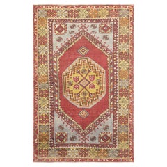 Vintage Turkish Oushak Rug - 3'9" x 5'9"