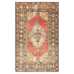 Vintage Turkish Oushak Rug - 4' x 6'8"